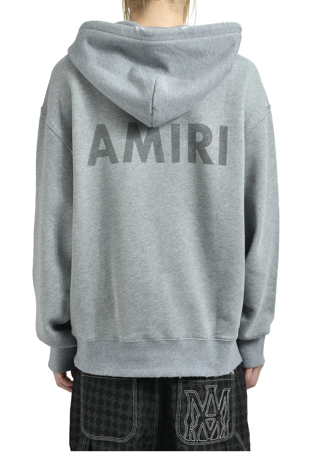 Amiri Stencil Oversized Hoodie / Gry