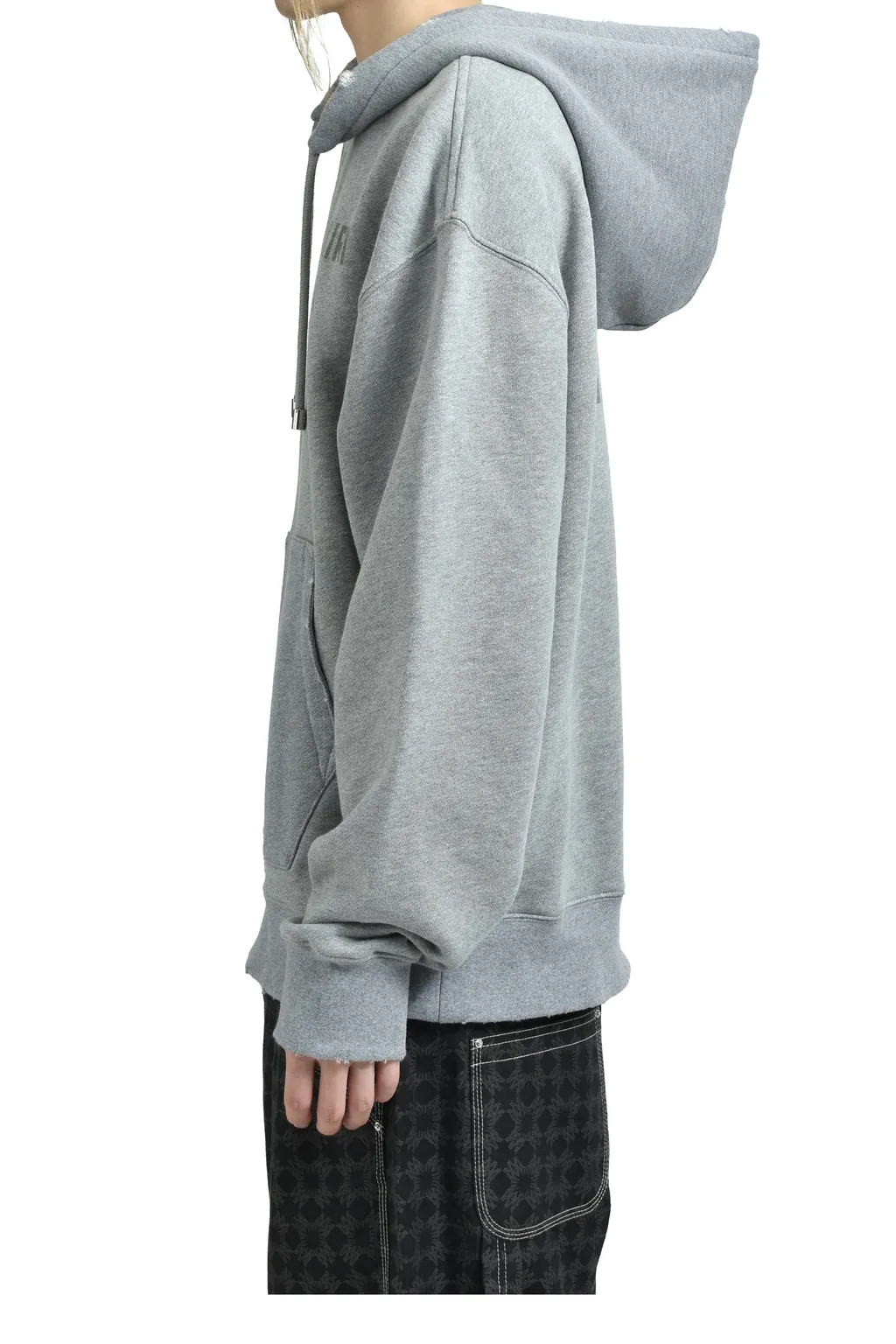 Amiri Stencil Oversized Hoodie / Gry