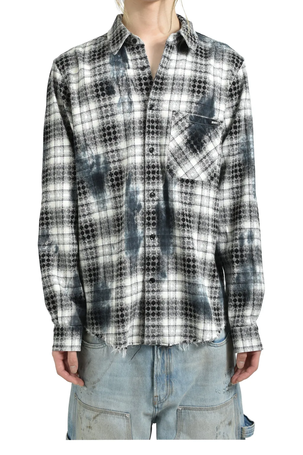 Ma Quad Bleach Flannel / Black