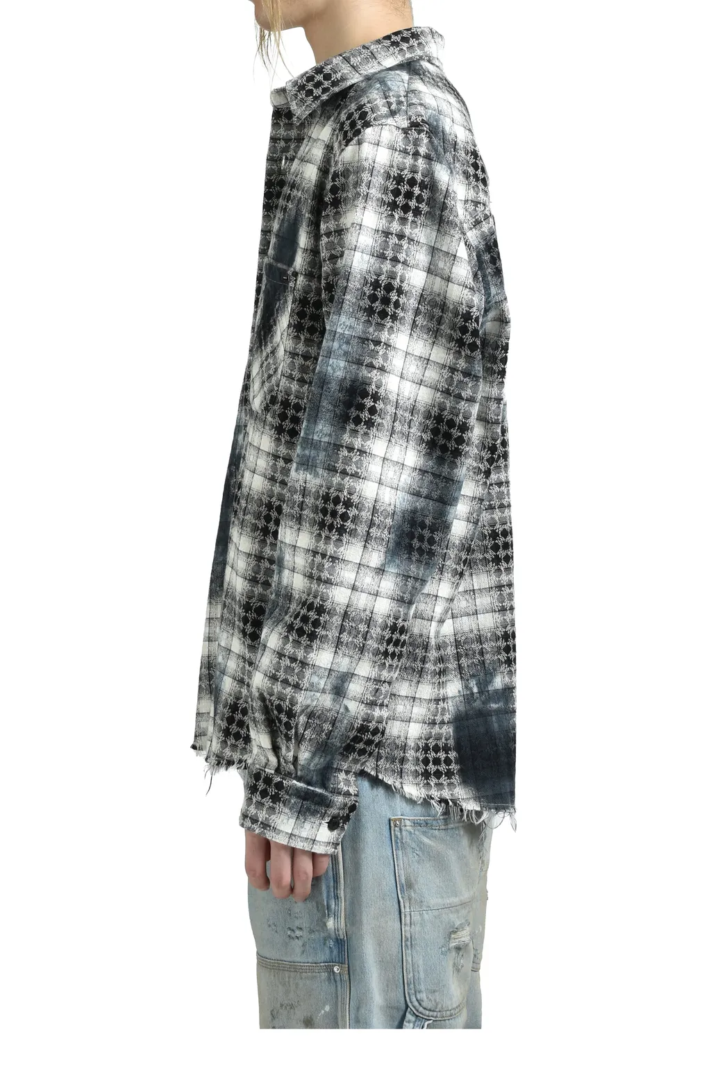 Ma Quad Bleach Flannel / Black
