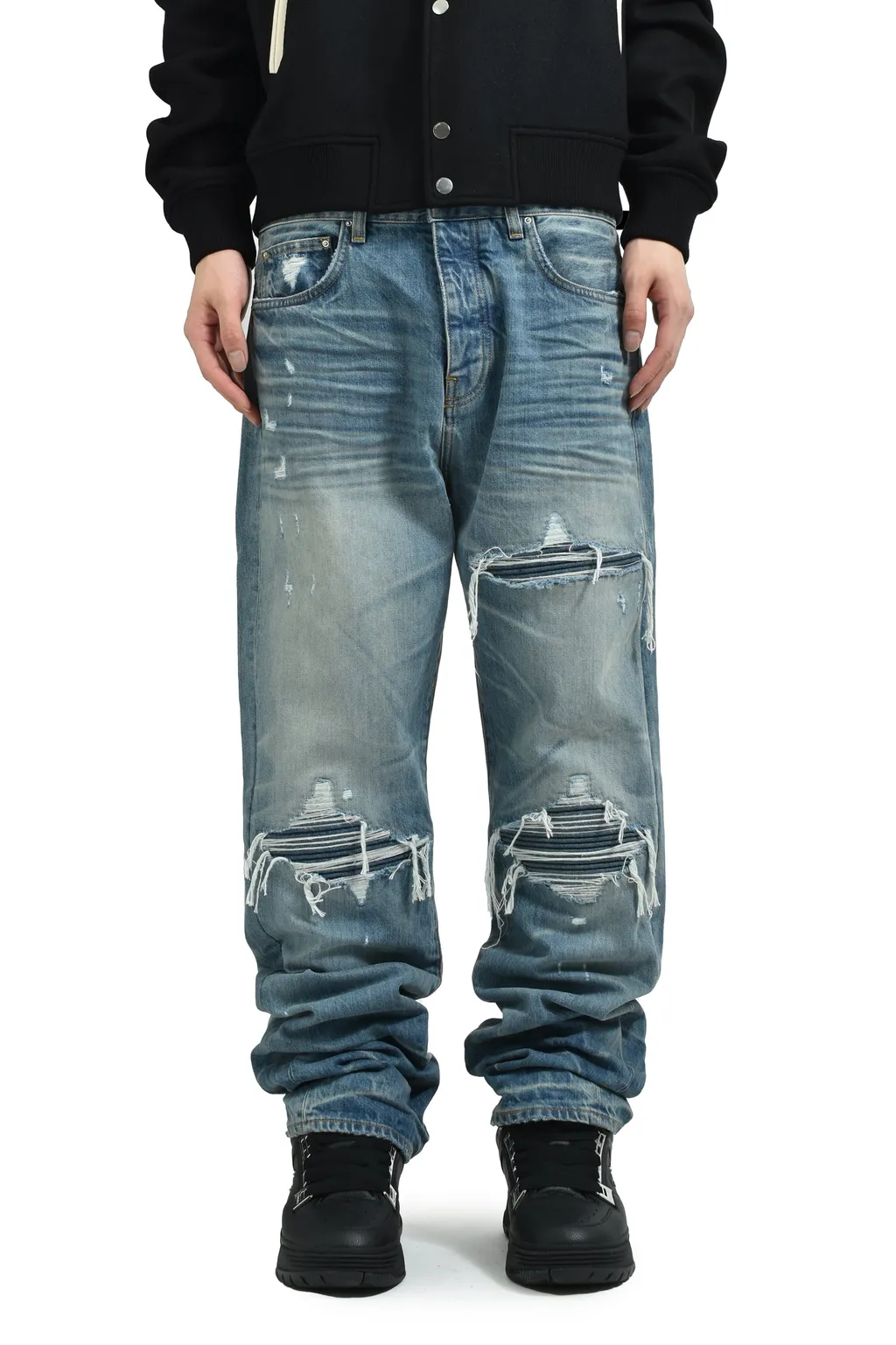 Pleated Denim Straight Mx1 Jean / Ind