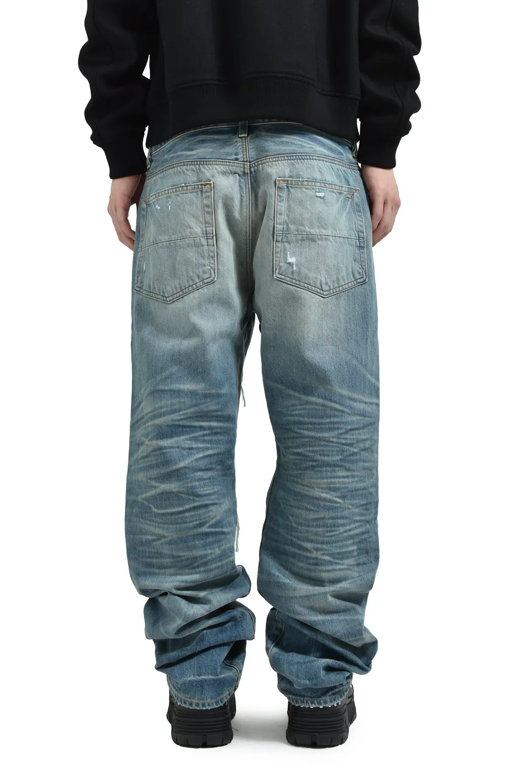 Pleated Denim Straight Mx1 Jean / Ind