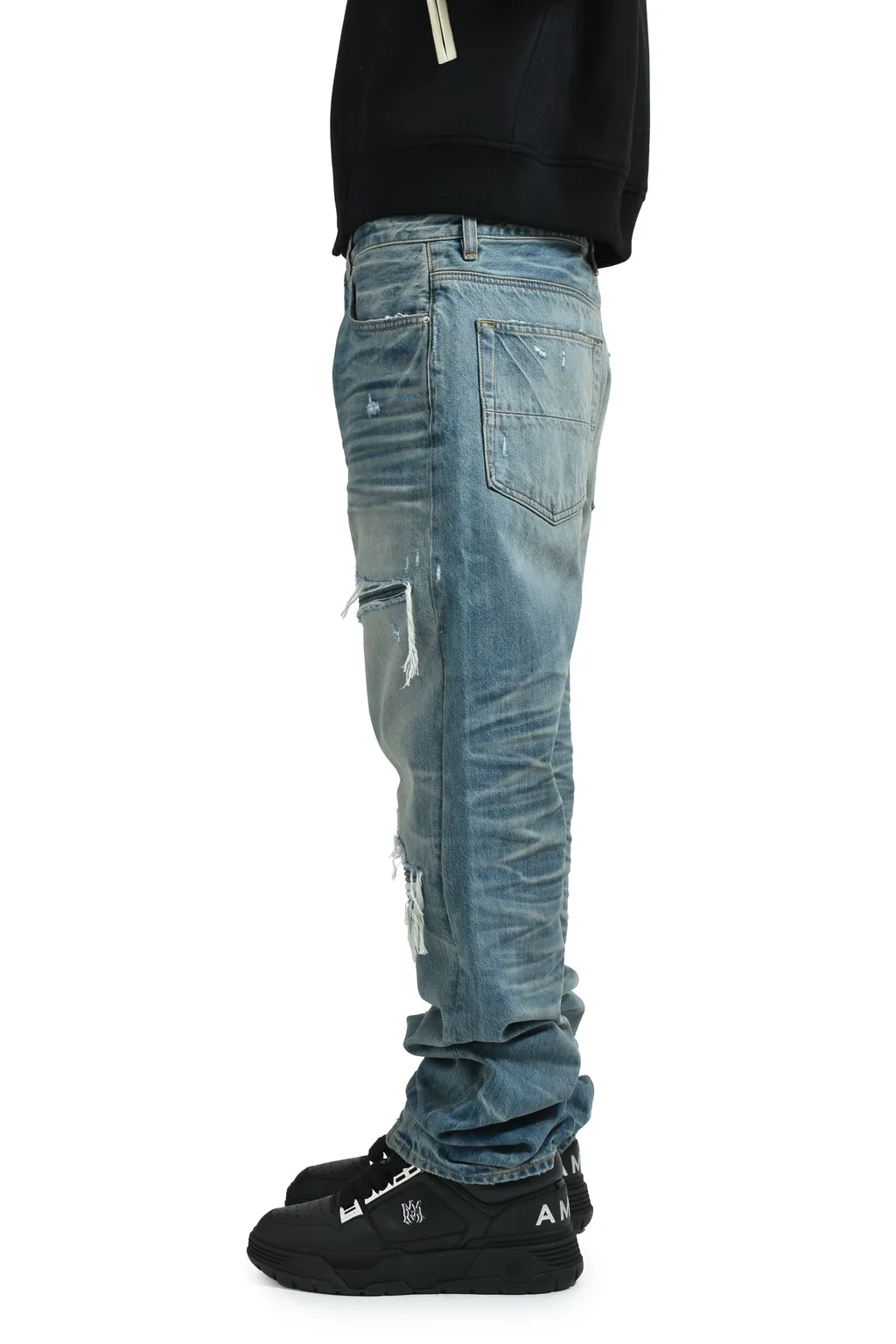 Pleated Denim Straight Mx1 Jean / Ind