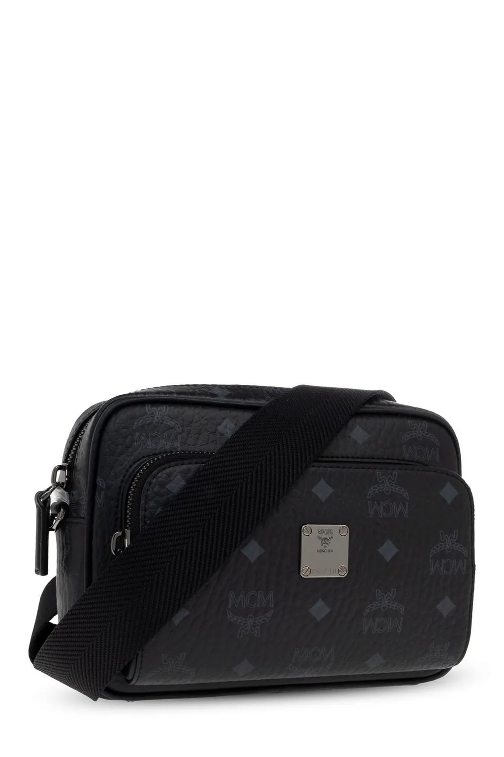 Mcm Logo Printed Shoulder Bag