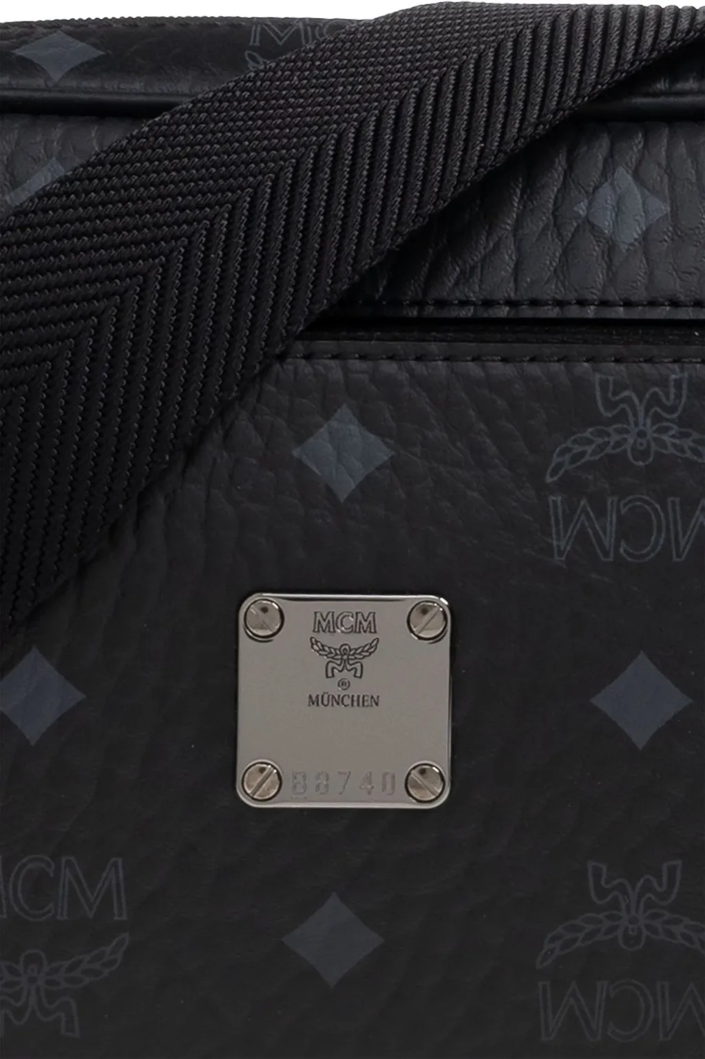 Mcm Logo Printed Shoulder Bag