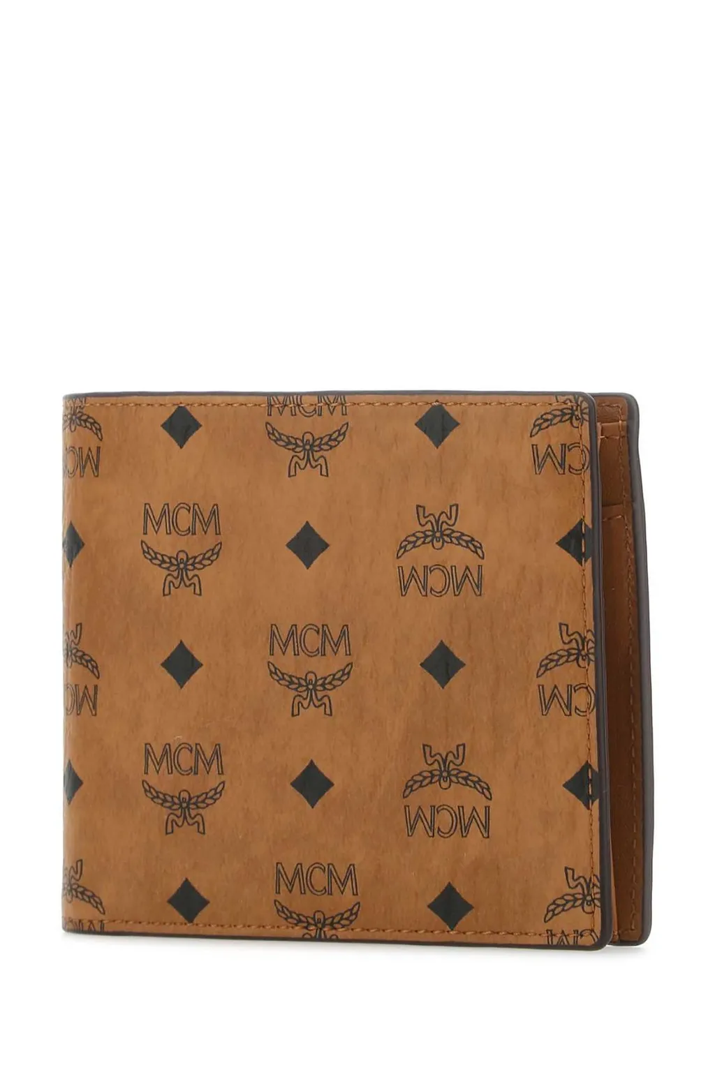 Mcm All-Over Logo Printed Bi-Fold Wallet