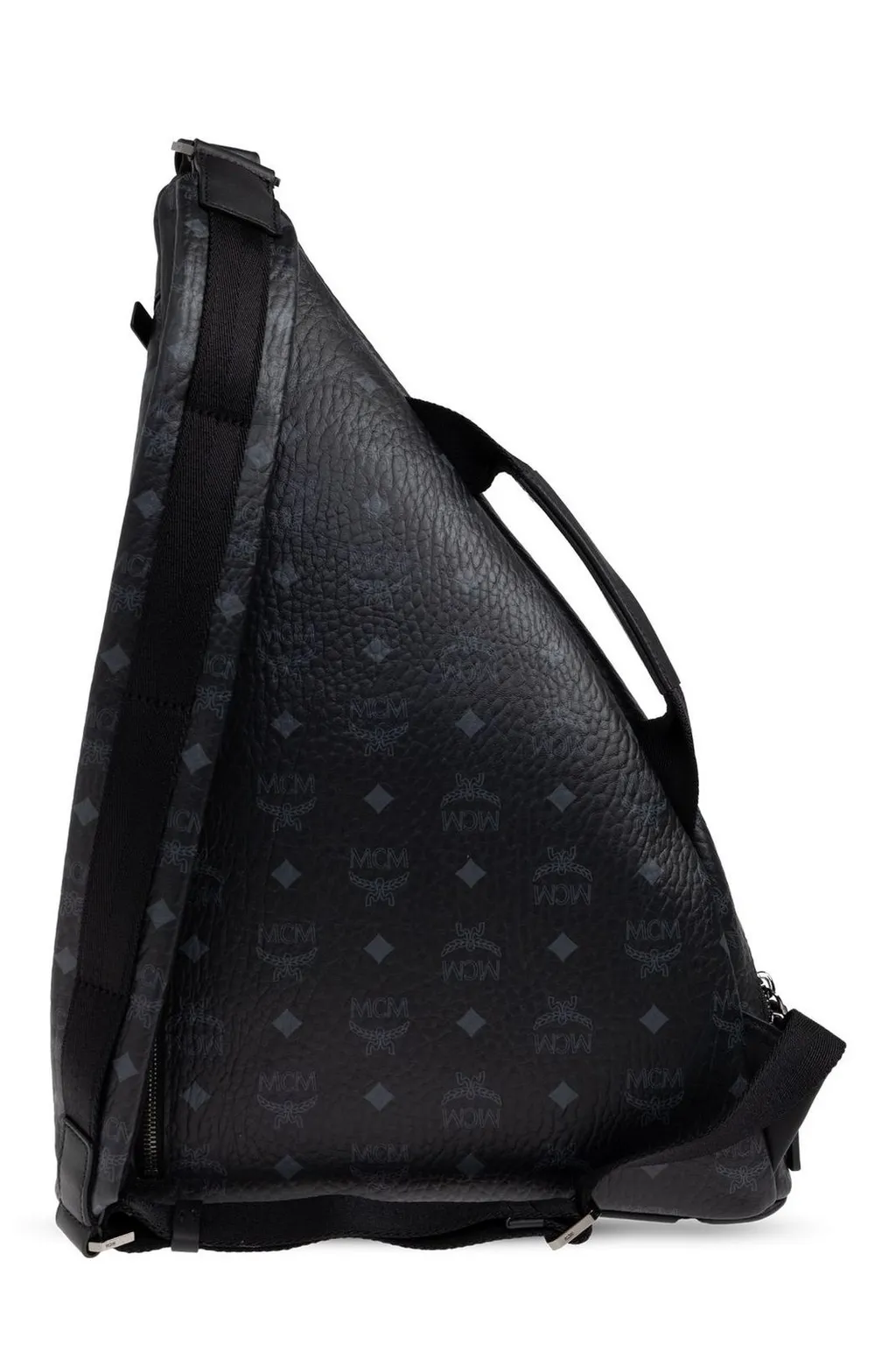 Mcm One Shoulder Zipped Backpack