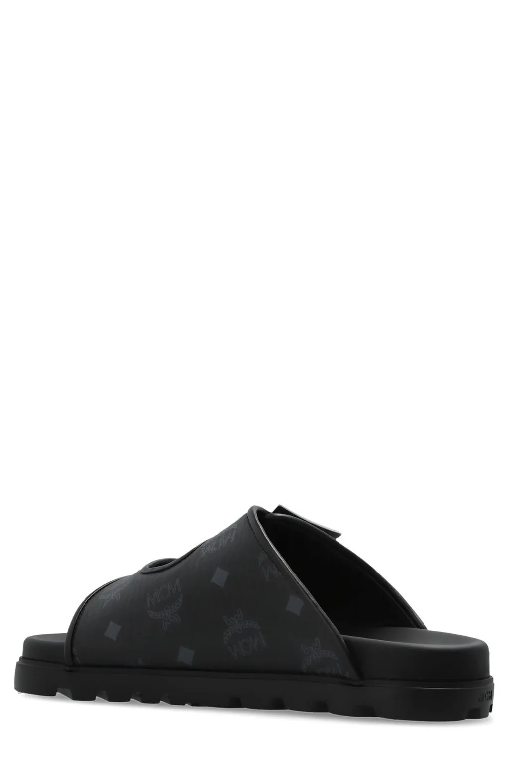 Mcm Double Strap Monogram Slides