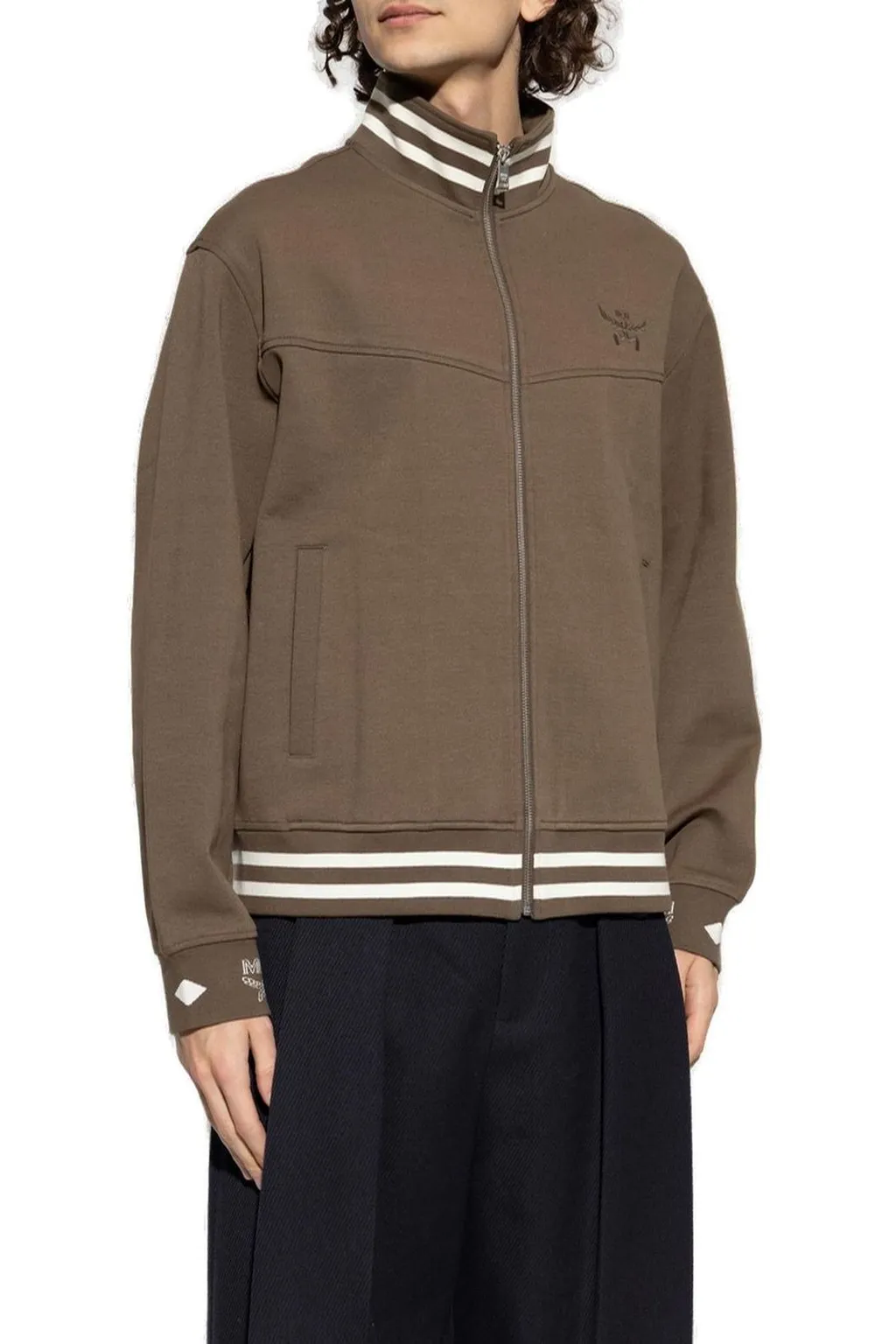 Mcm Medium Essential Logo Ponte Track Jacket