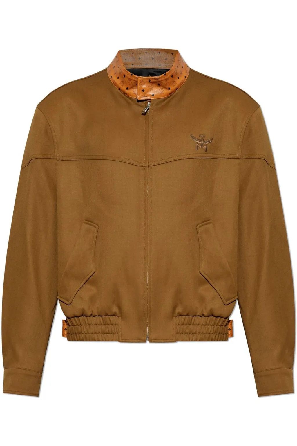 Mcm Logo Embroidered Elasticated Waist Jacket