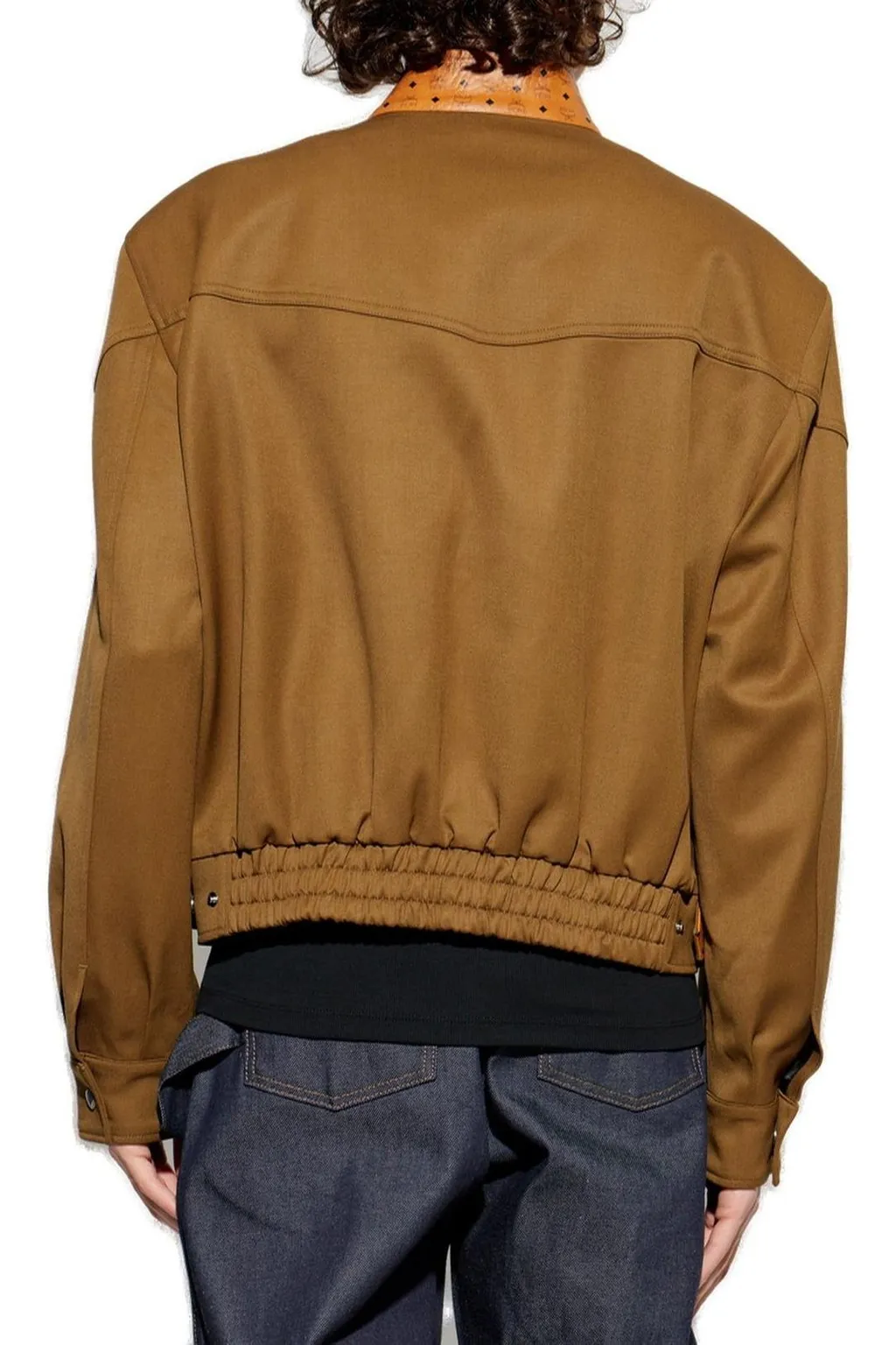 Mcm Logo Embroidered Elasticated Waist Jacket