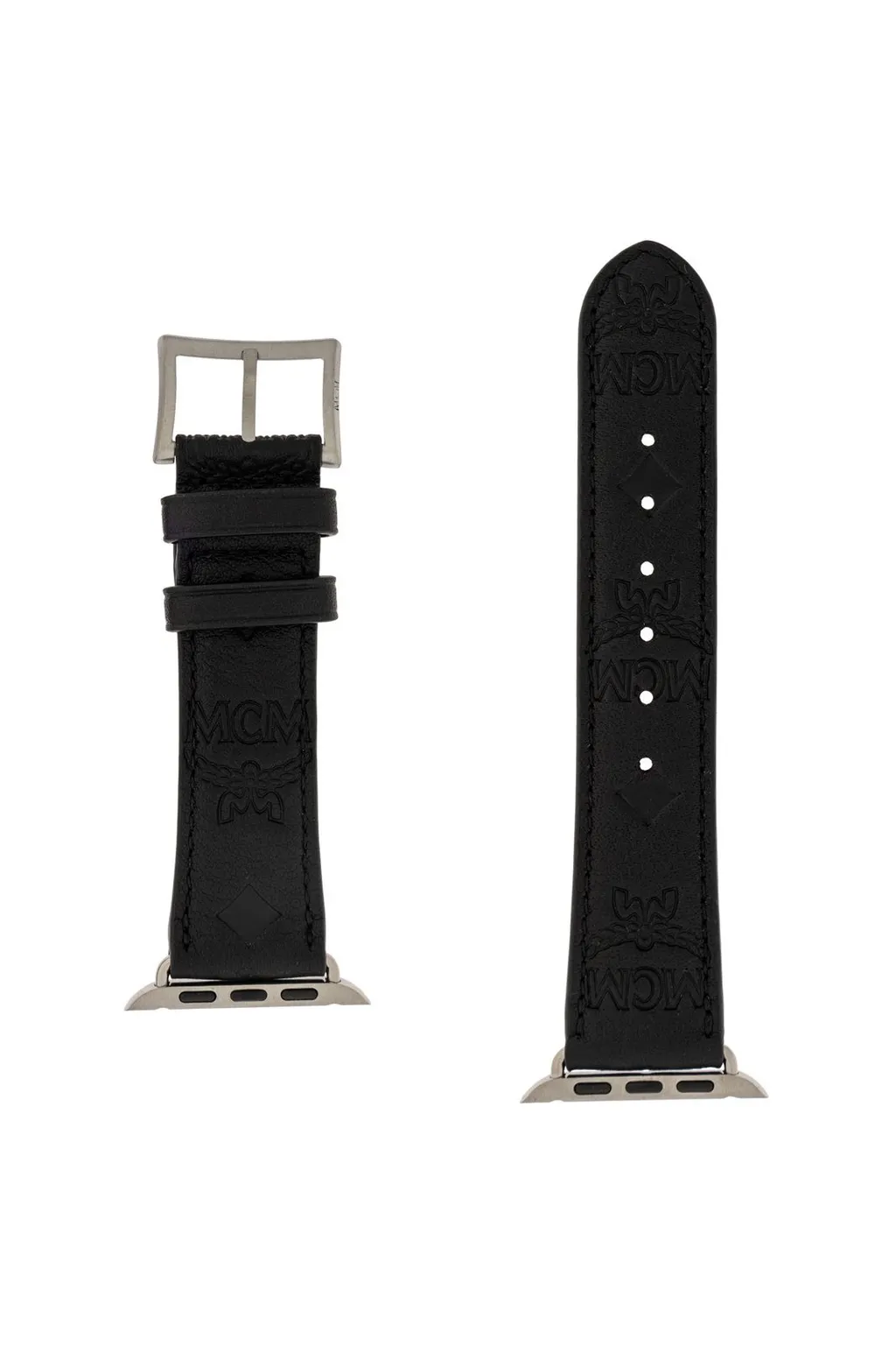 Mcm Logo Engraved Apple Watch Band