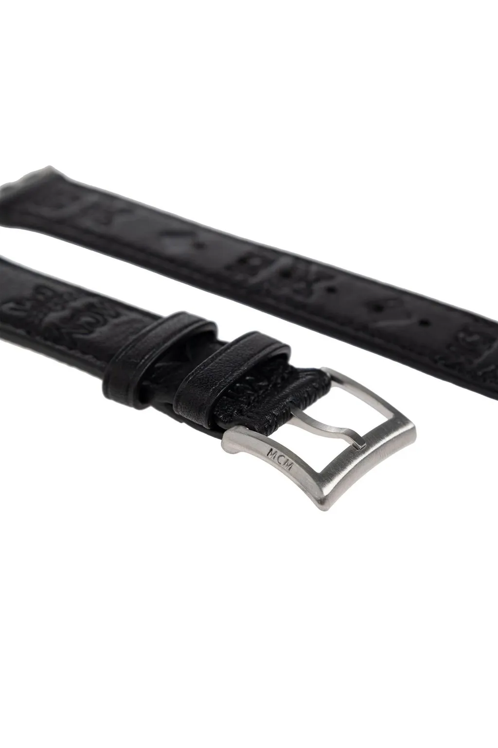 Mcm Logo Engraved Apple Watch Band