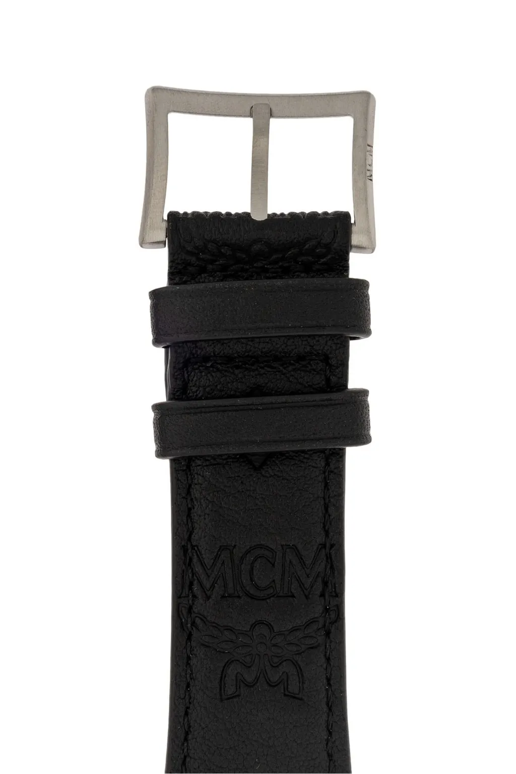 Mcm Logo Engraved Apple Watch Band