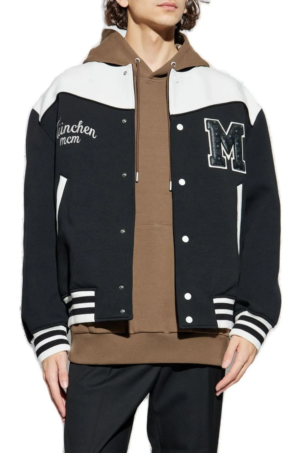 Mcm Logo Detail Buttoned Jacket