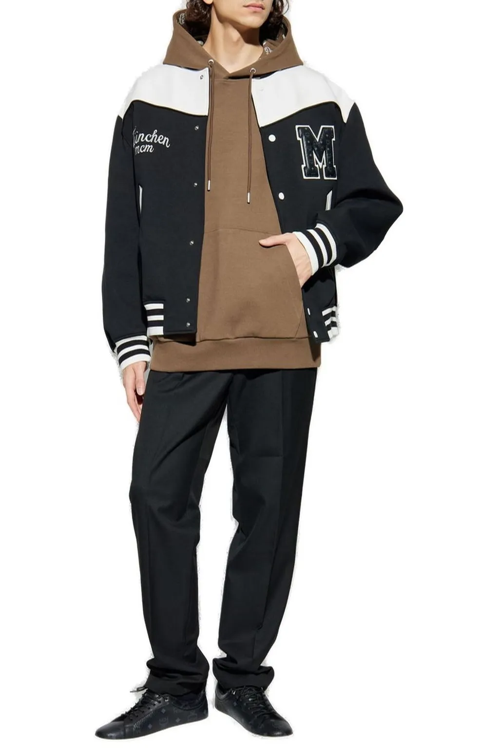 Mcm Logo Detail Buttoned Jacket
