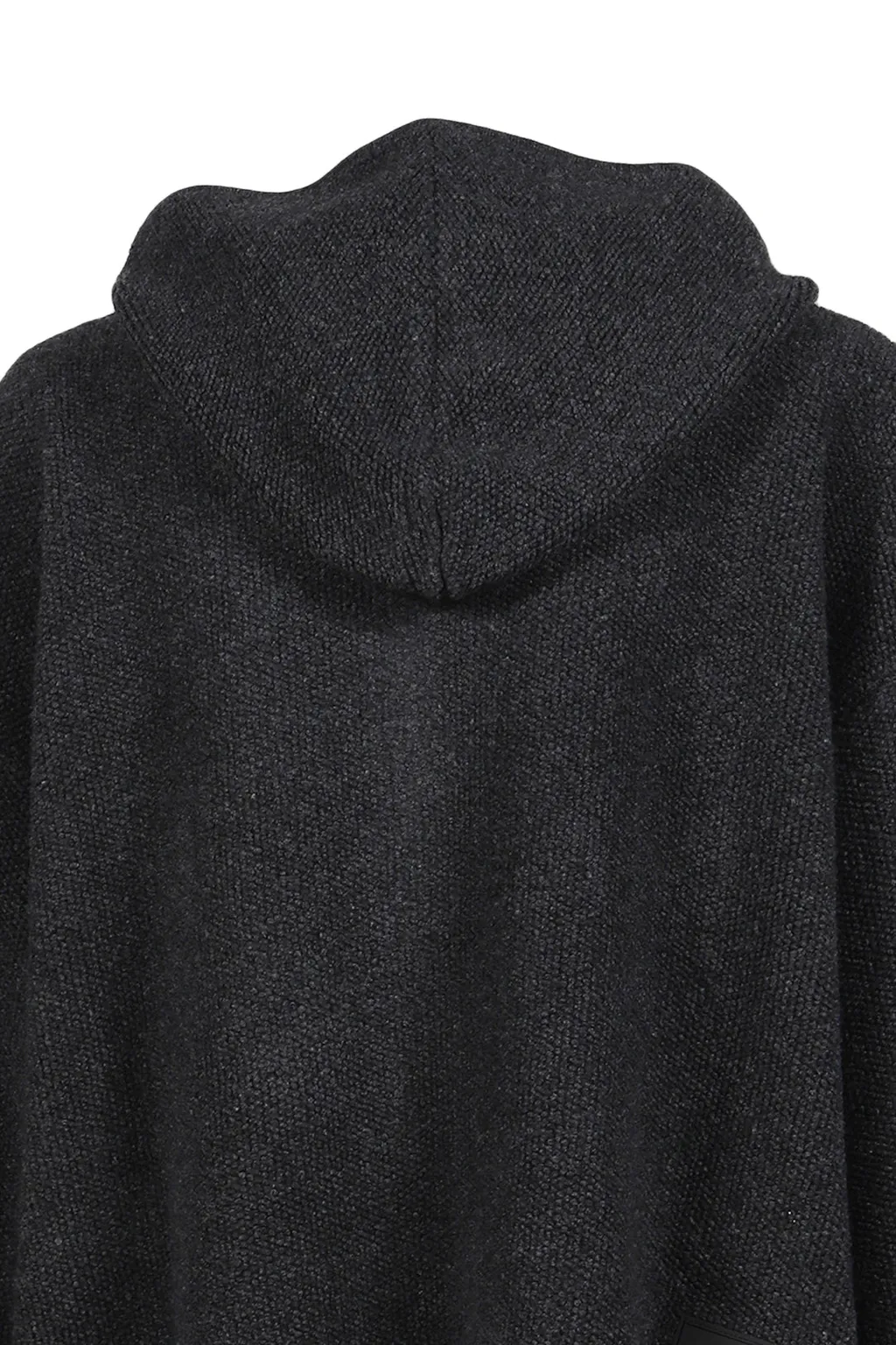 Charcoal Boucle Hoodie Zip-Up / Cha