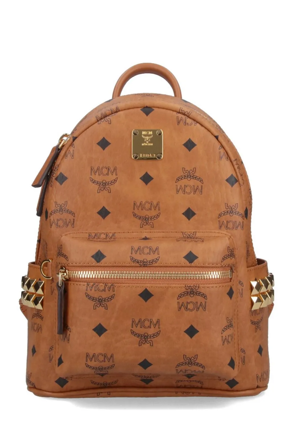 Mcm Monogram Printed Zipped Backpack
