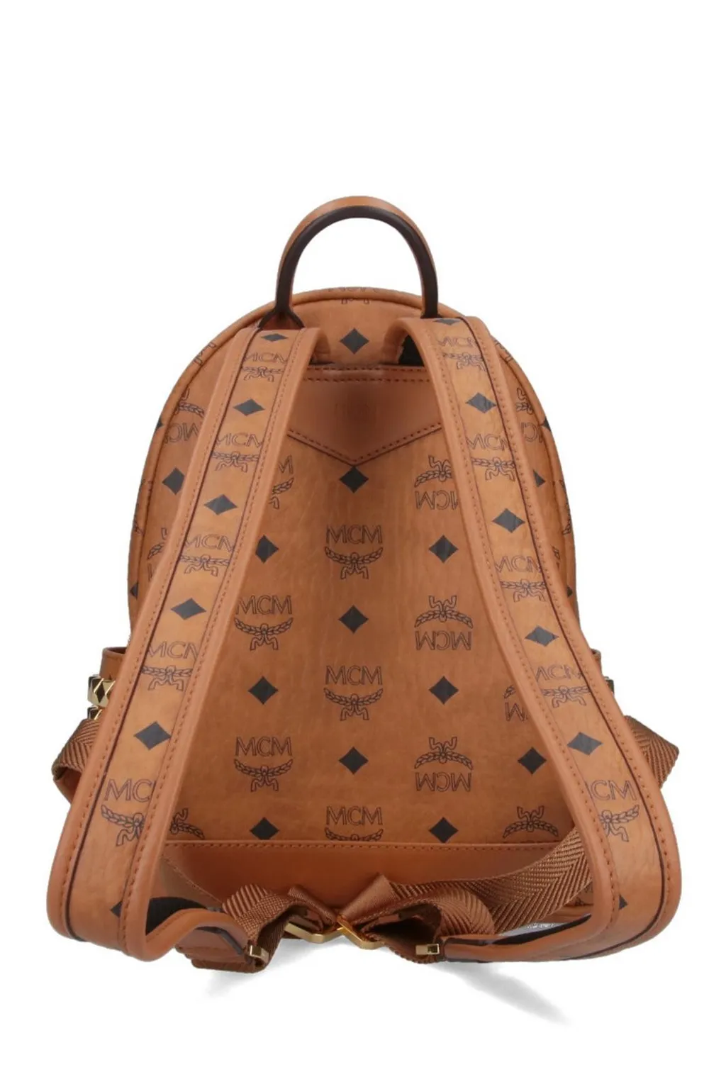 Mcm Monogram Printed Zipped Backpack