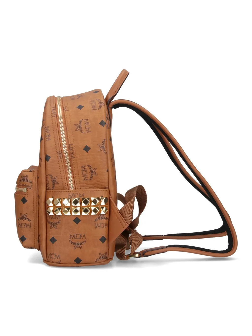 Mcm Monogram Printed Zipped Backpack