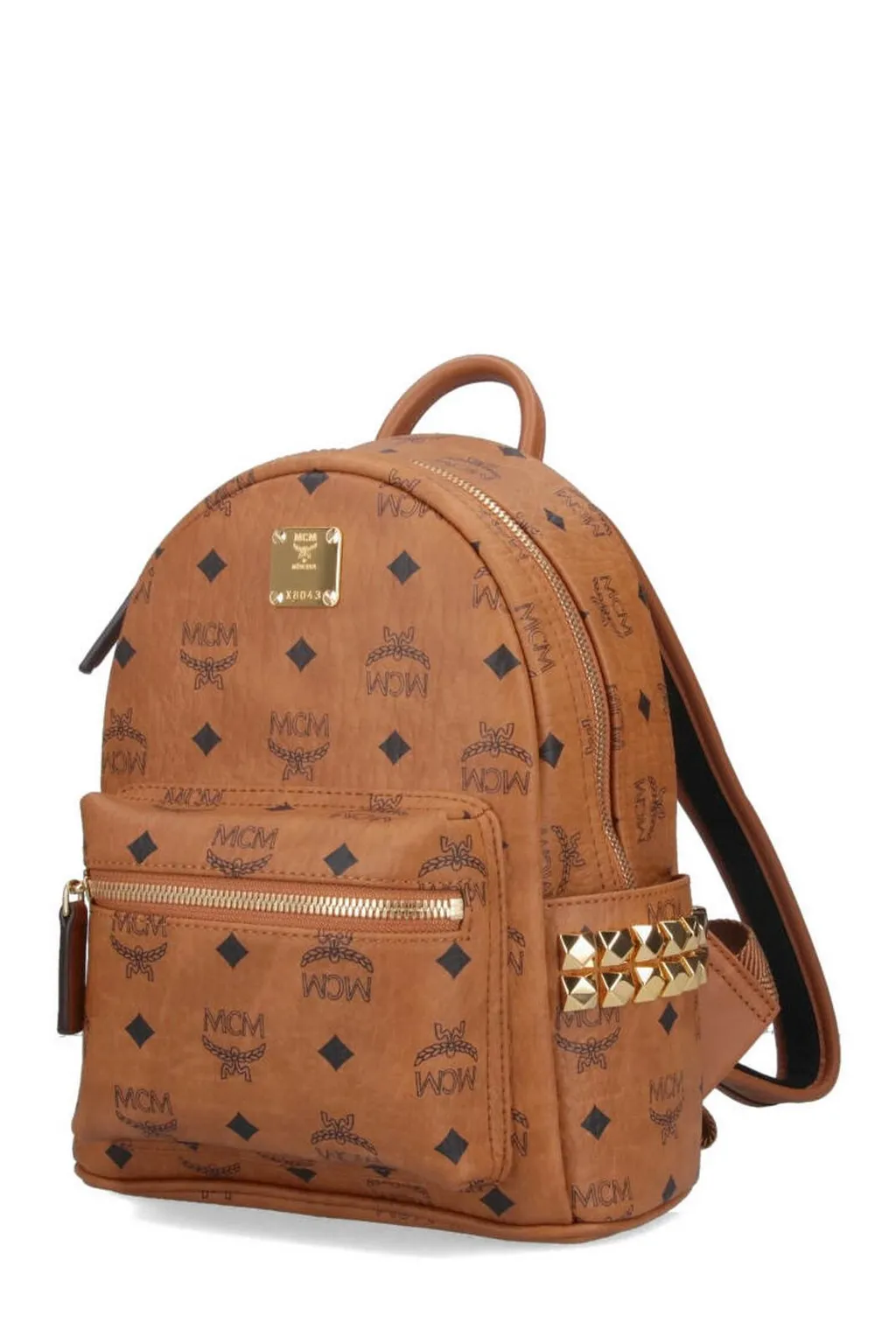 Mcm Monogram Printed Zipped Backpack