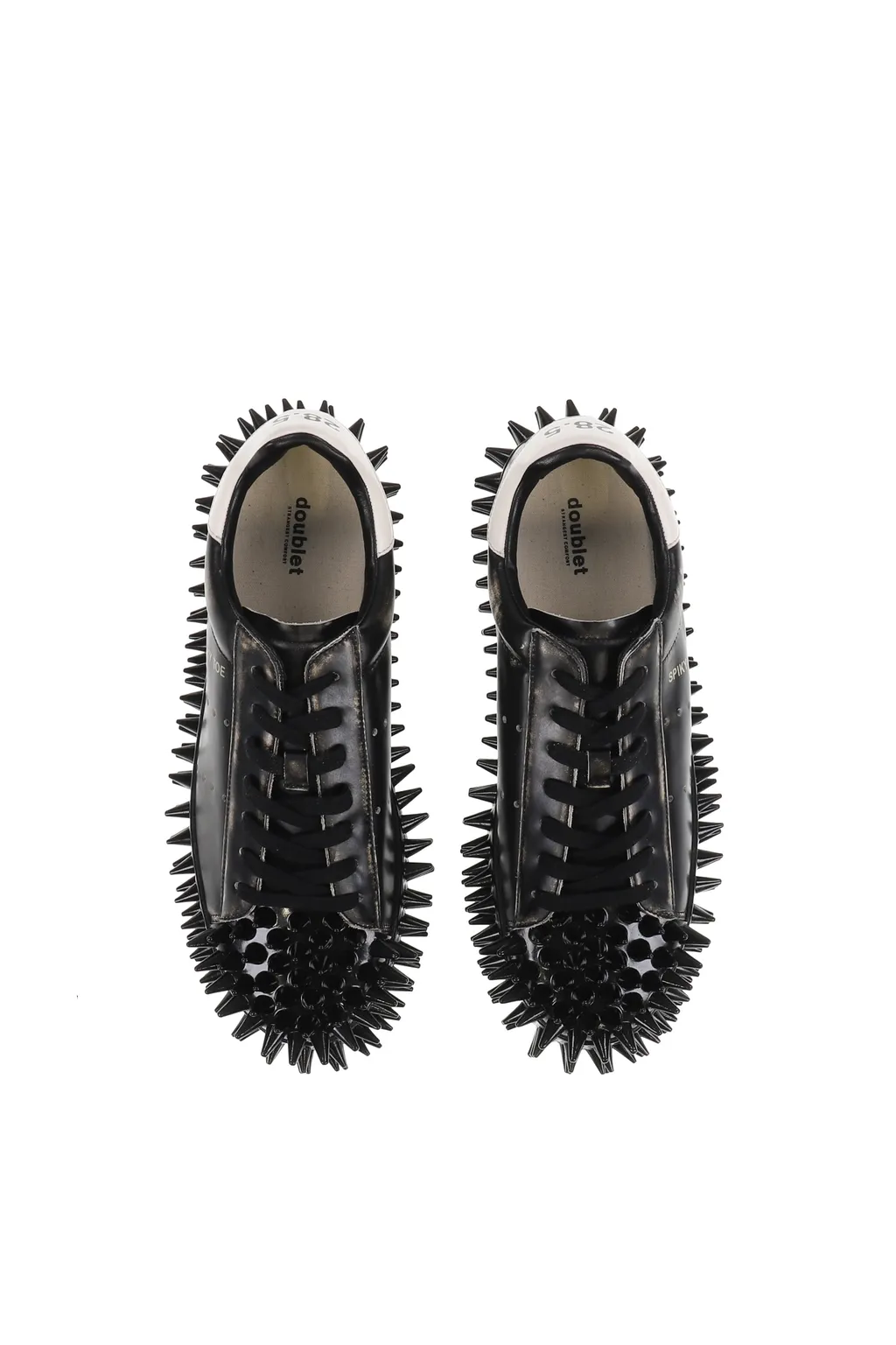 Spiky Leather Sneaker / Black