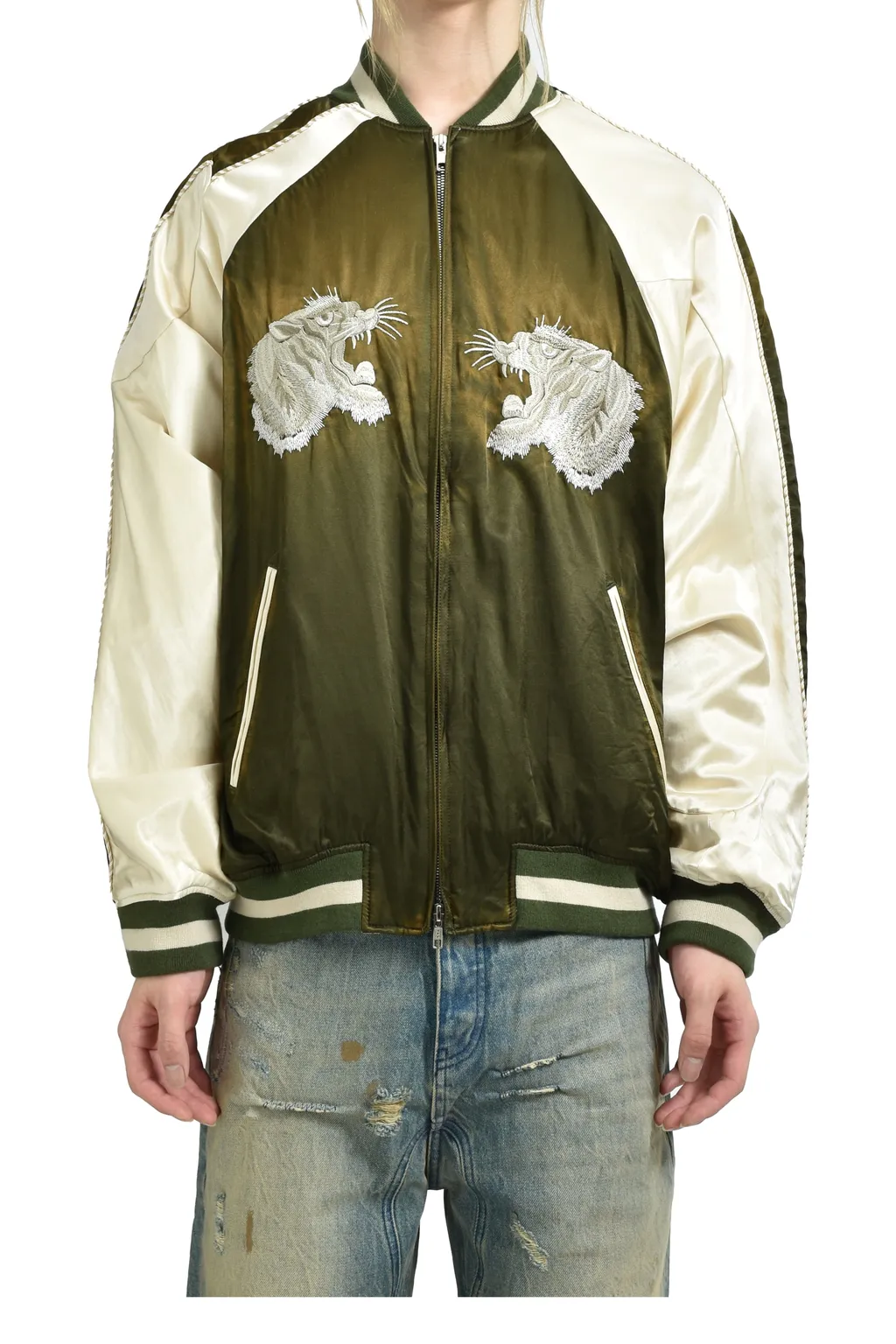 Distorted Cutting Souvenior Jacket / Kha