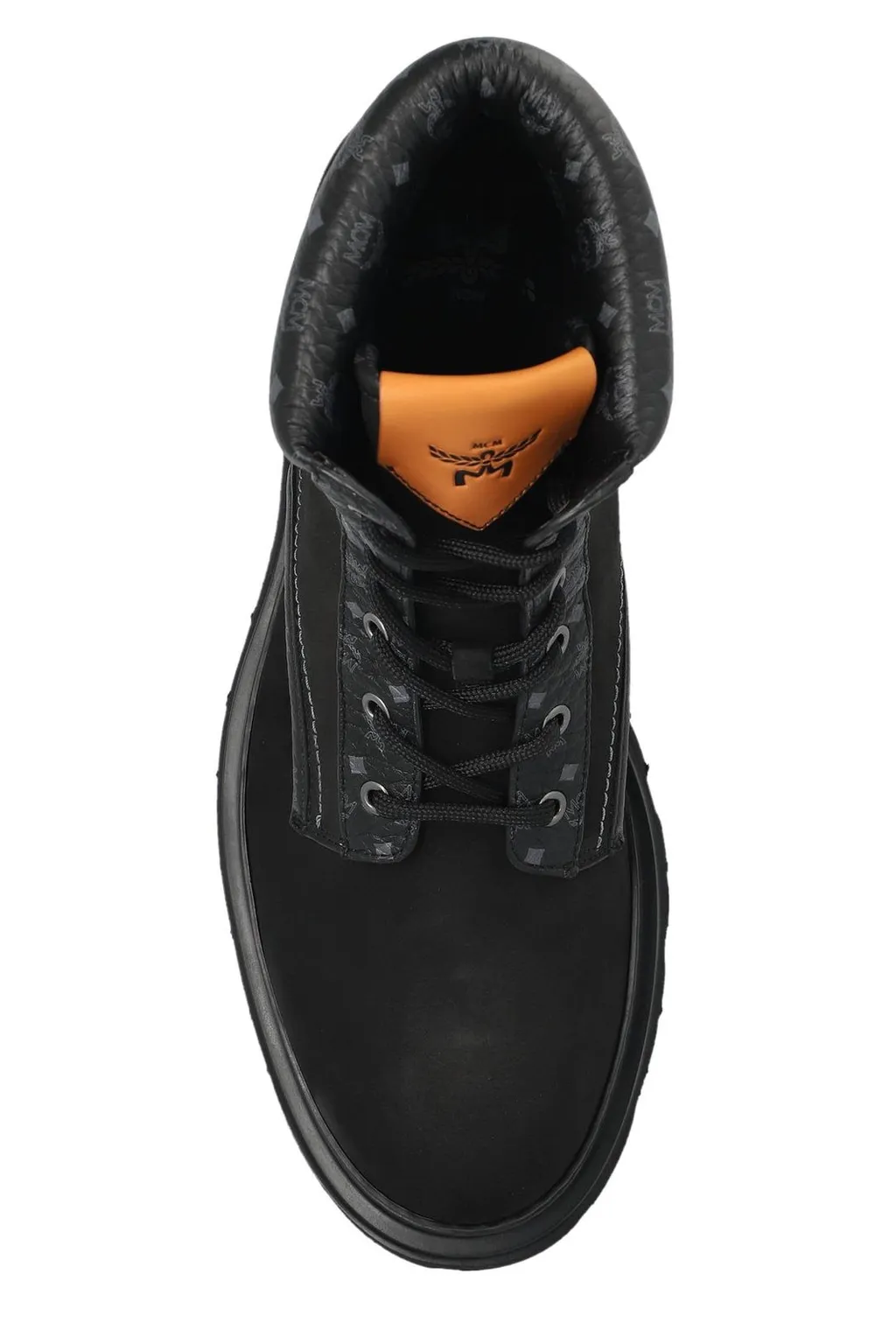Mcm Monogram Print Ankle Boots