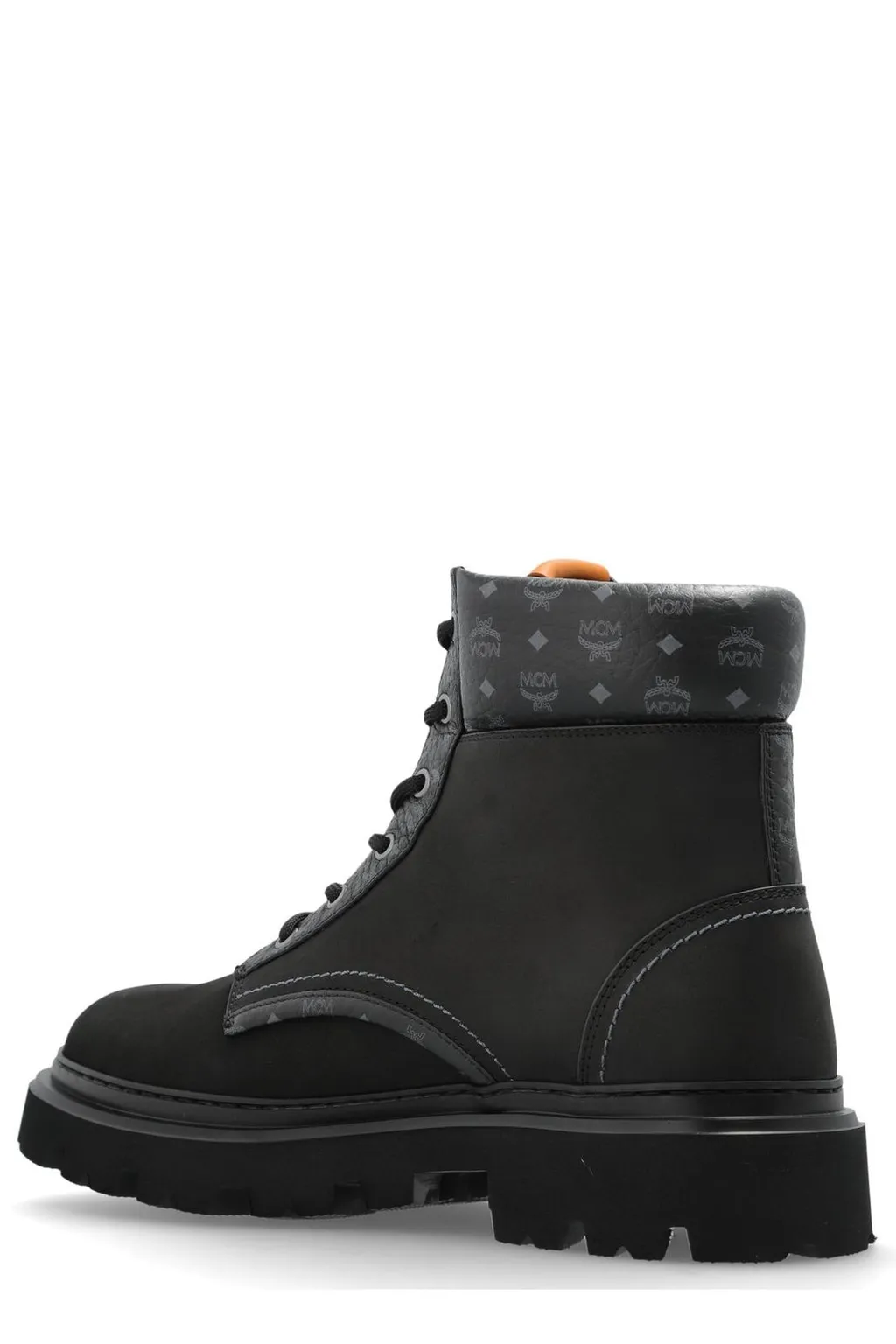 Mcm Monogram Print Ankle Boots
