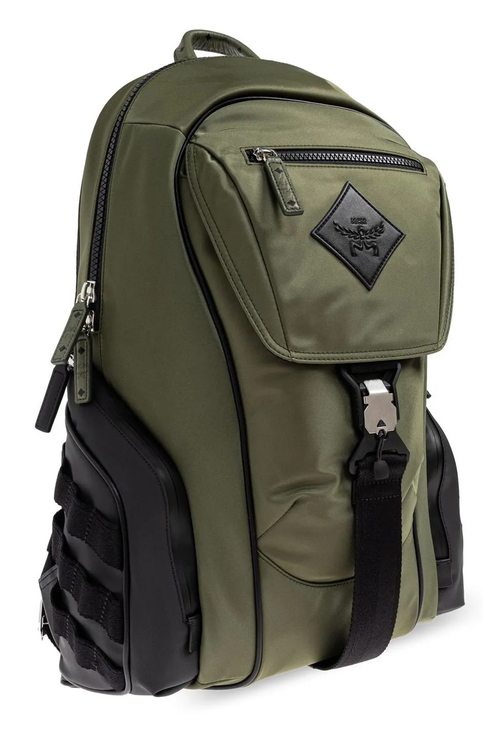Mcm Logo Patch Backpack