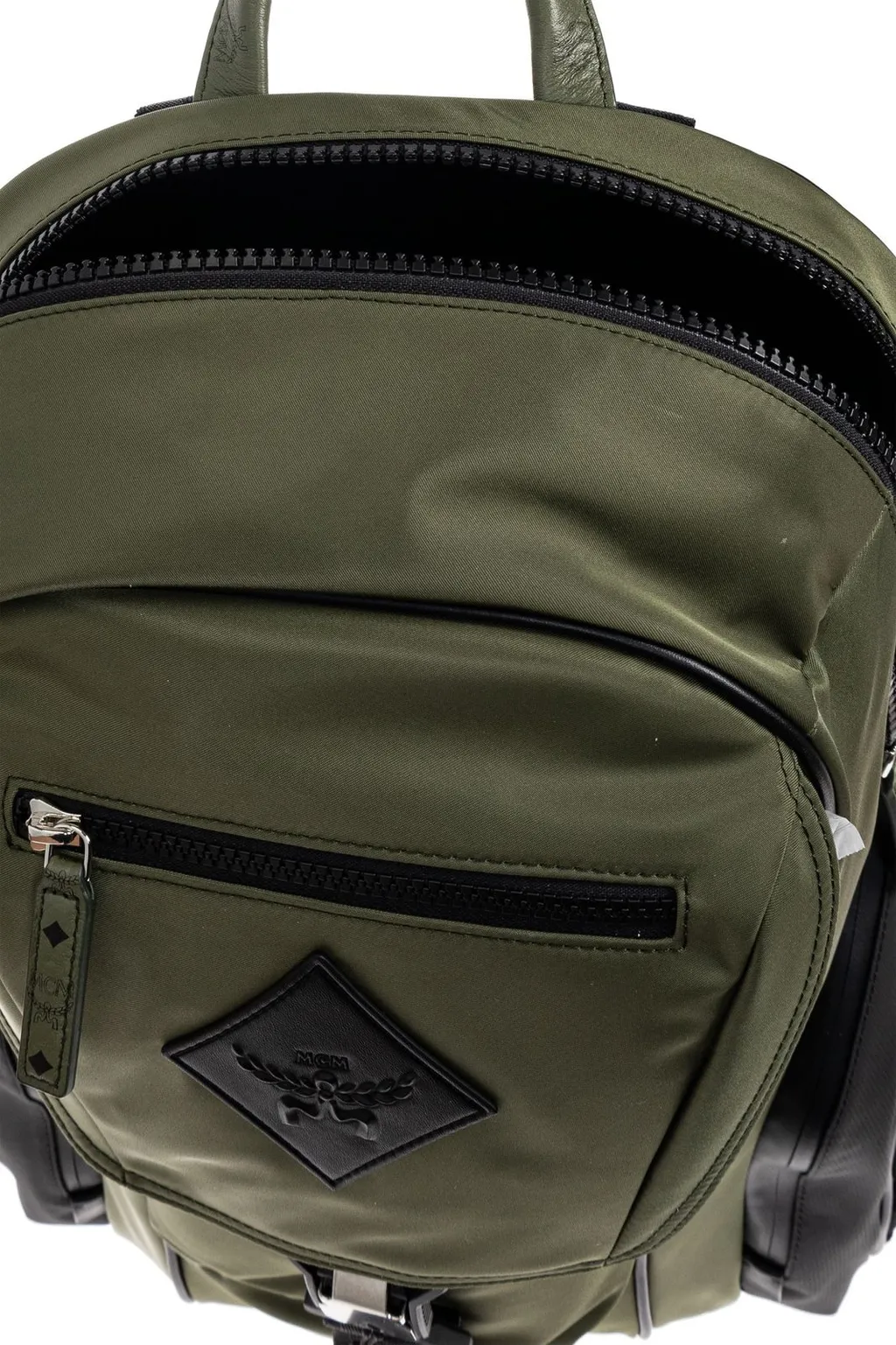Mcm Logo Patch Backpack