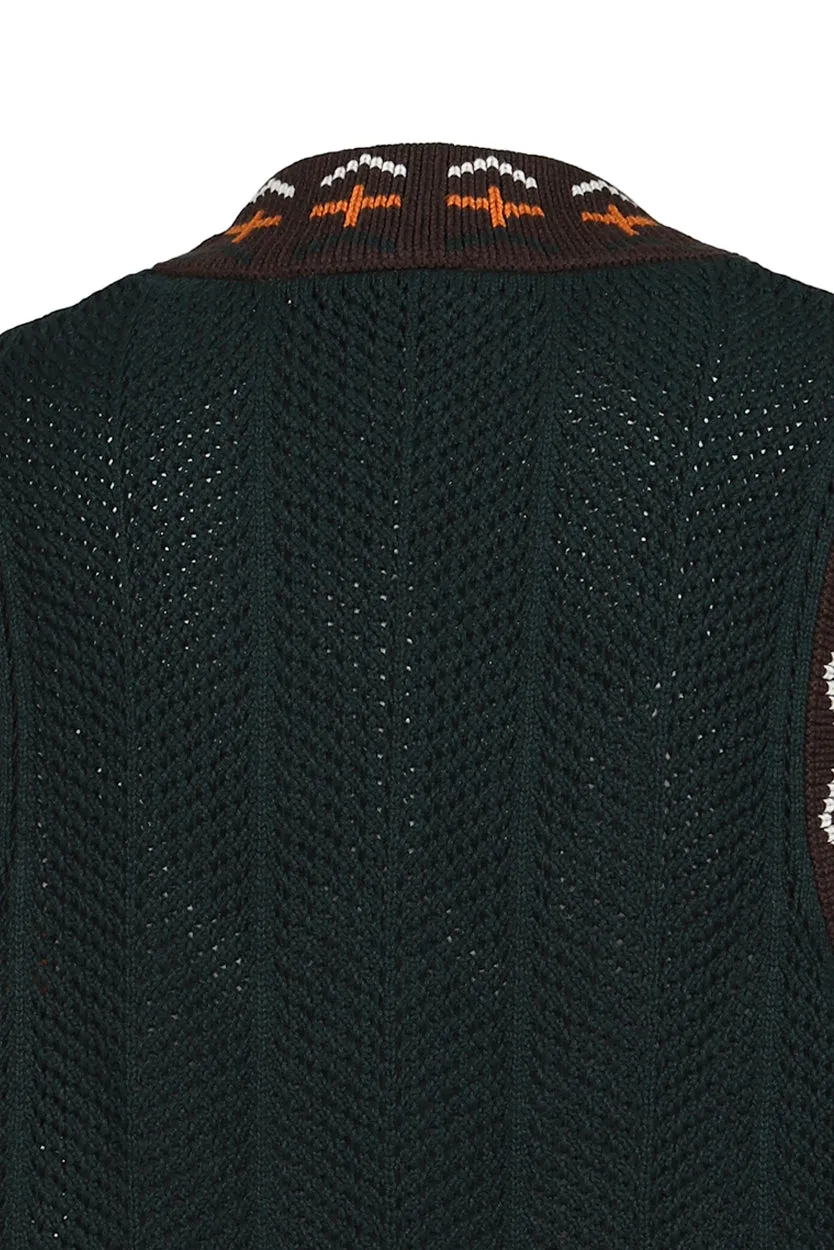 Knit Vest / Grn Night