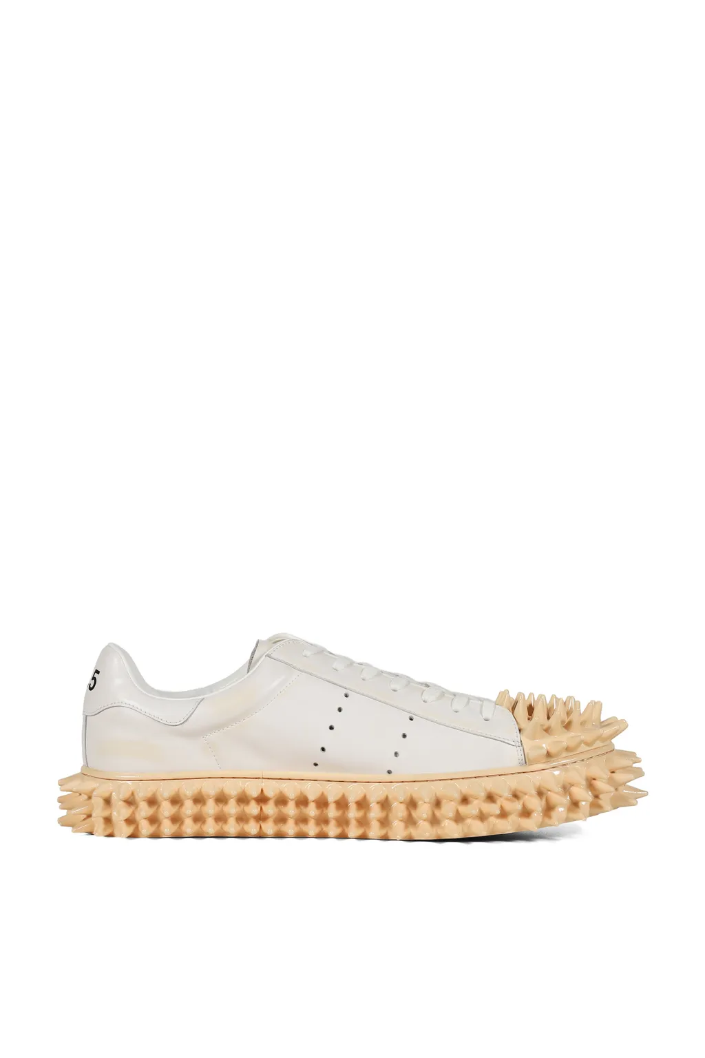Spiky Leather Sneaker / Wht
