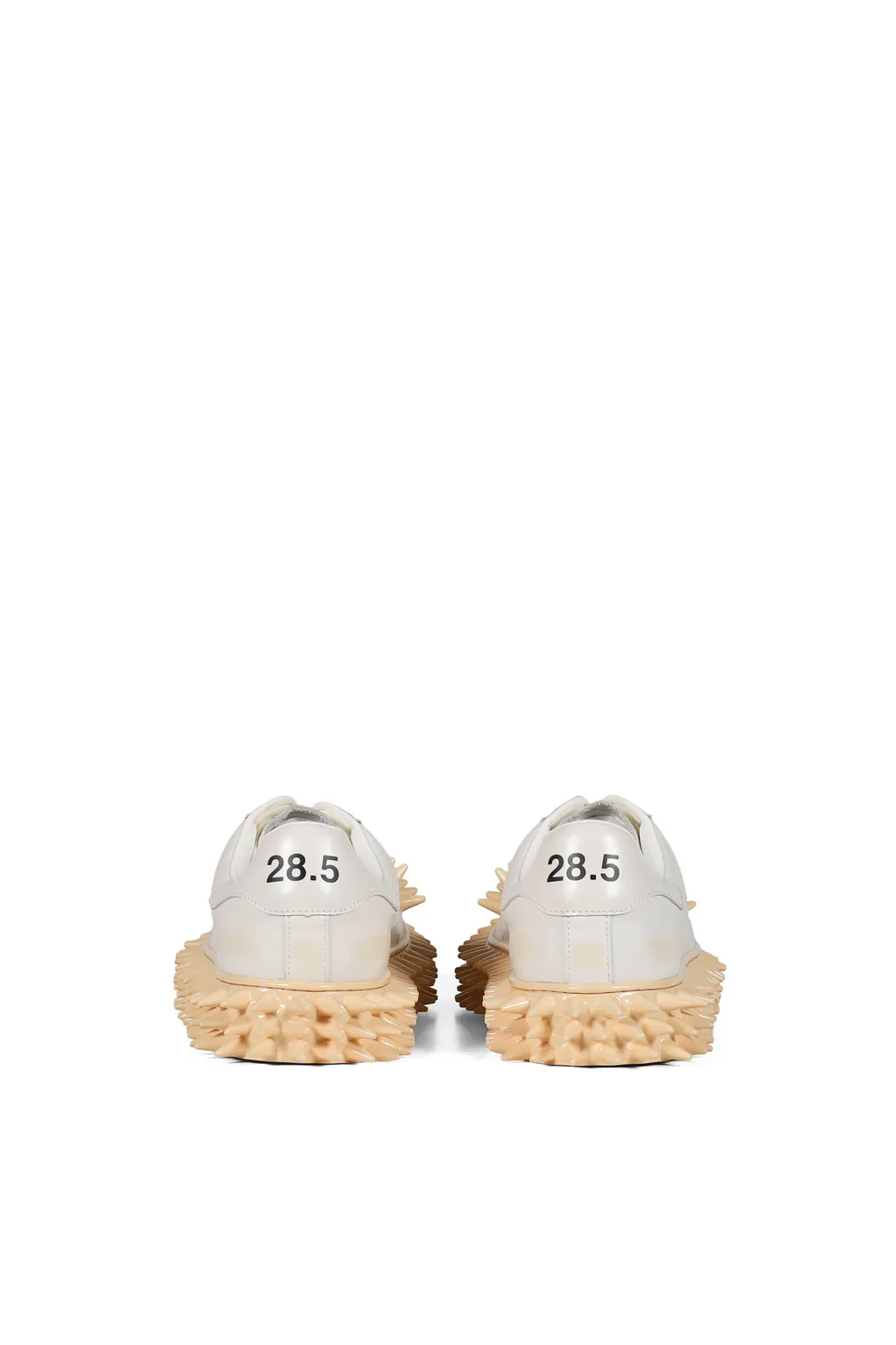 Spiky Leather Sneaker / Wht