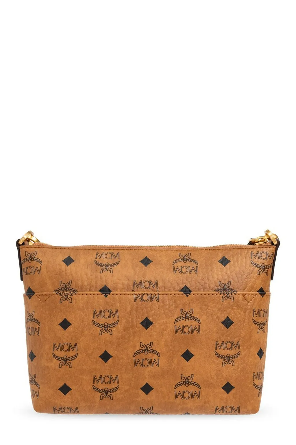 Mcm Allover Logo Printed Shoulder Bag