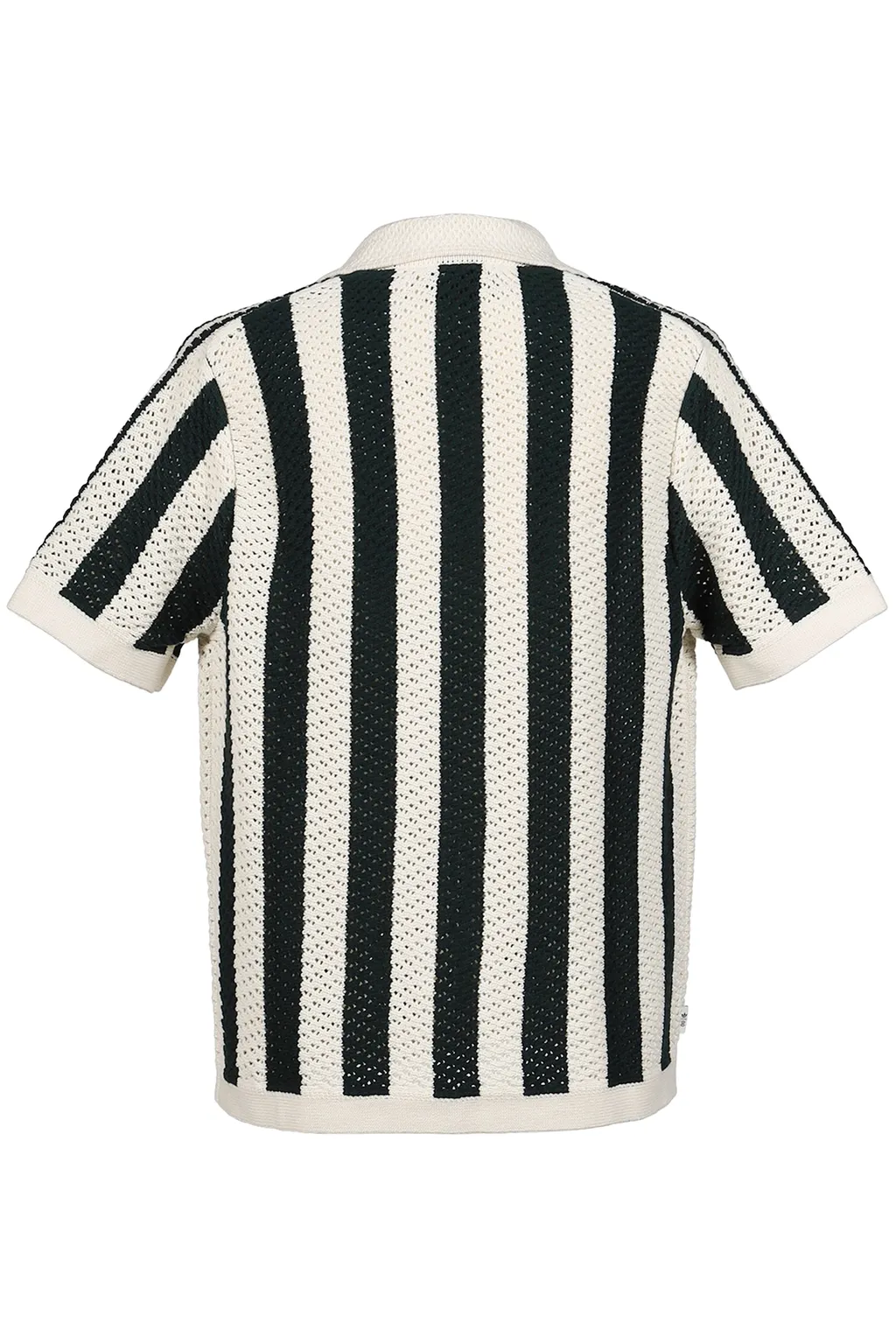 Knit Polo / Grn Night/Crm White