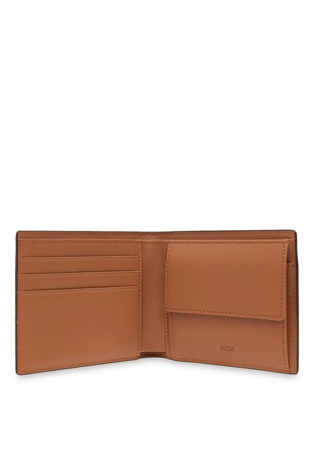 Mcm Logo Printed Bi-Fold Wallet