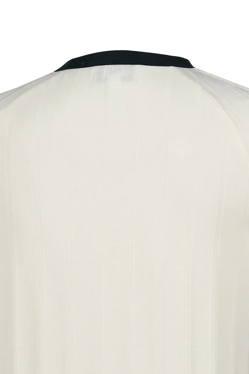 Rib Tee / Crm Wht/Grn Night