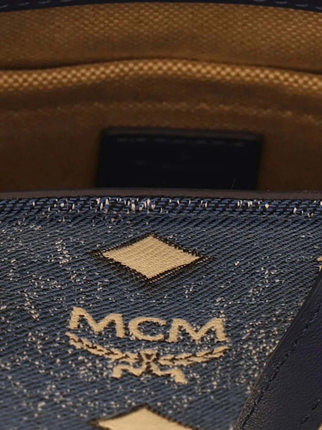 Mcm Aren Denim Mini Tote Bag