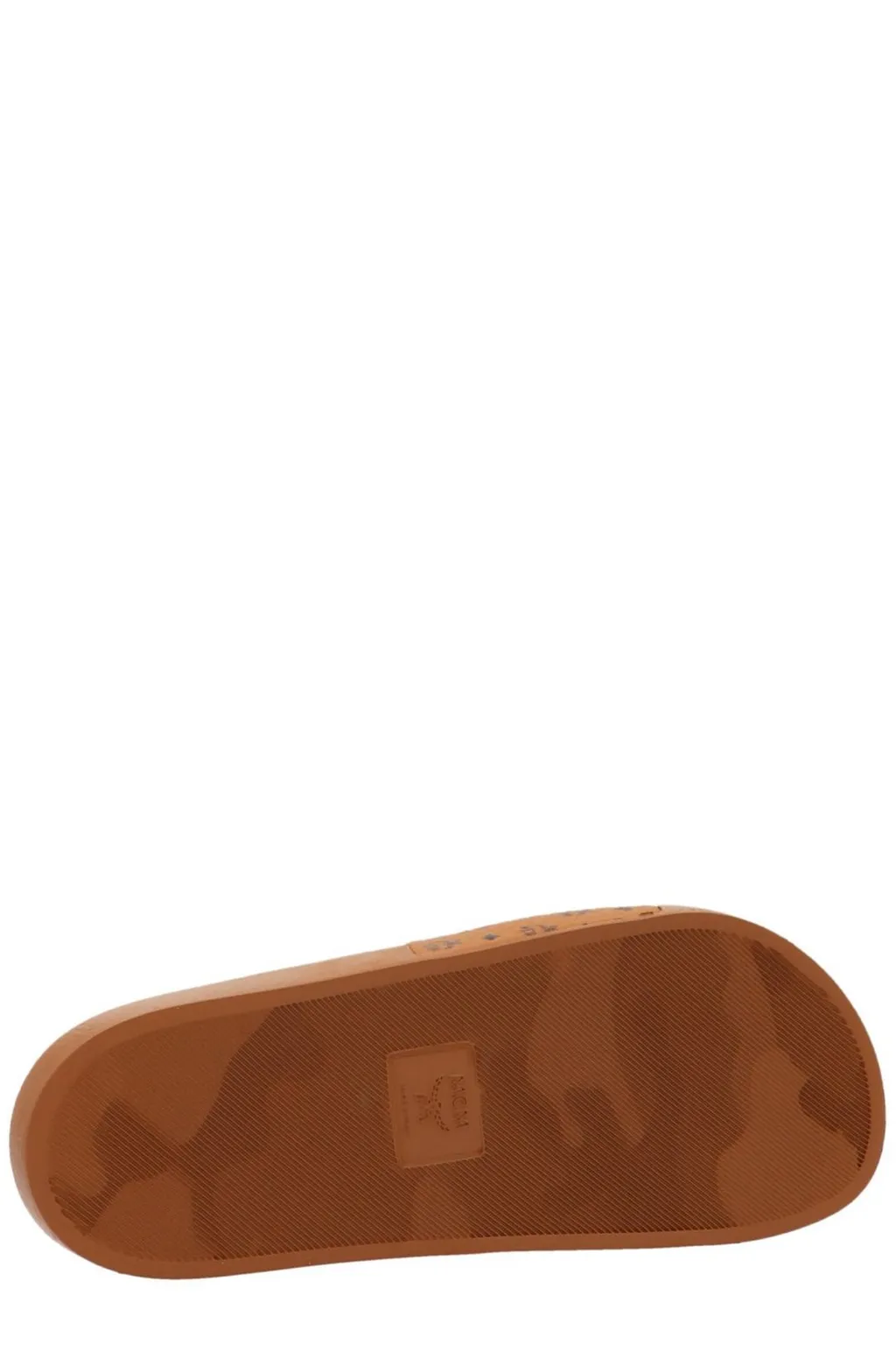 Mcm Logo-Printed Slip-On Sandals