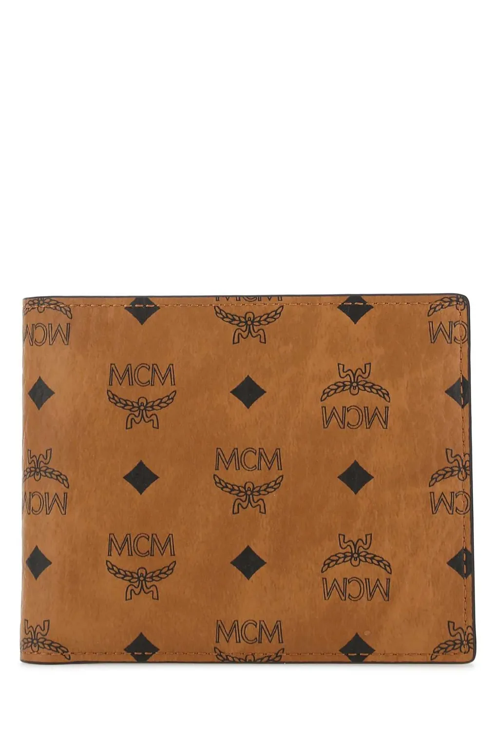 Mcm All-Over Logo Detailed Bi-Fold Wallet
