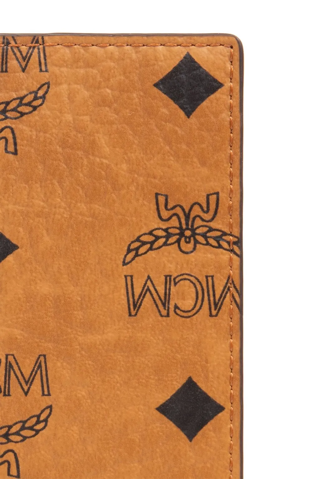 Mcm All-Over Logo Printed Bi-Fold Passport Holder