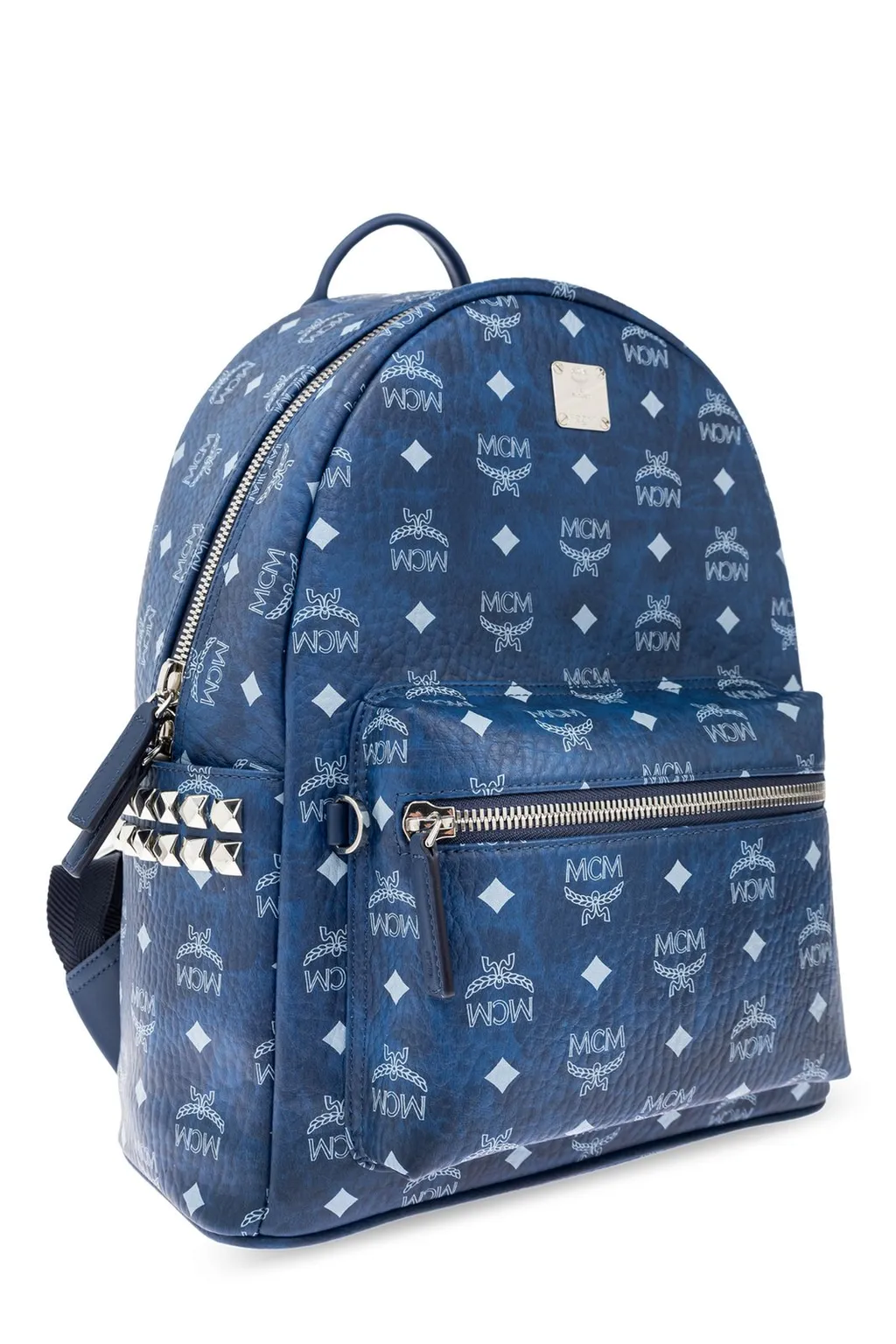 Mcm Stark Side Stud Embellished Backpack
