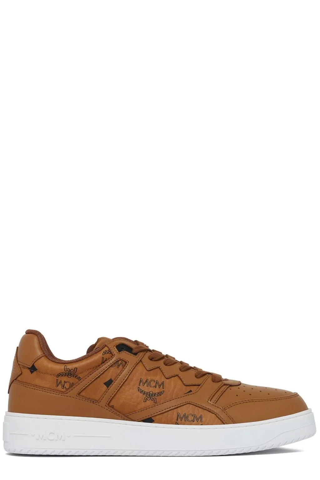 Mcm Neo Derby Visetos Lace-Up Sneakers