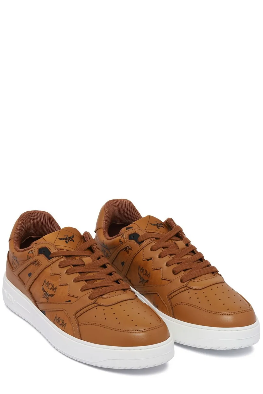 Mcm Neo Derby Visetos Lace-Up Sneakers