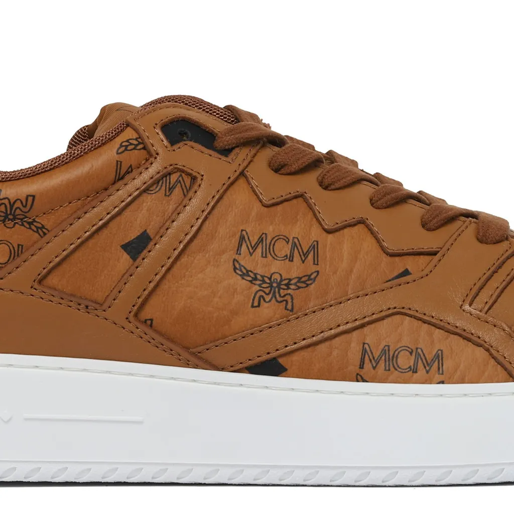Mcm Neo Derby Visetos Lace-Up Sneakers