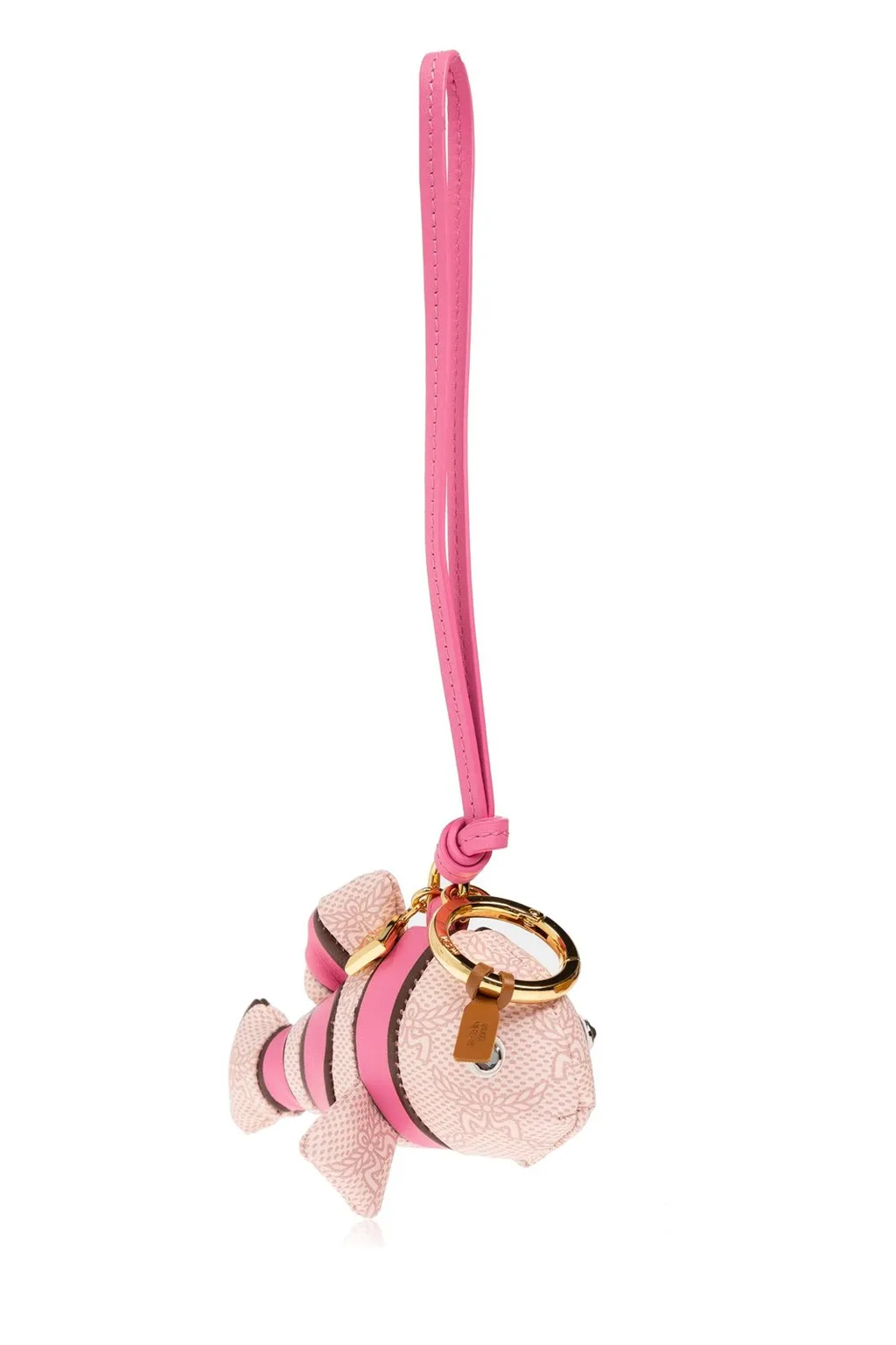 Mcm Fish Shaped Charm Keychain