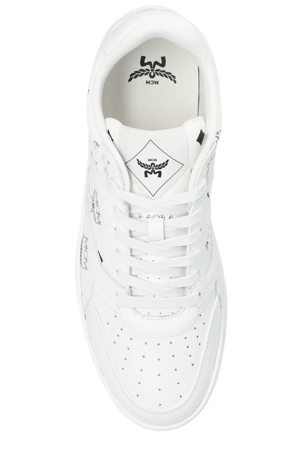 Mcm Neo Derby Visetos Lace-Up Sneakers