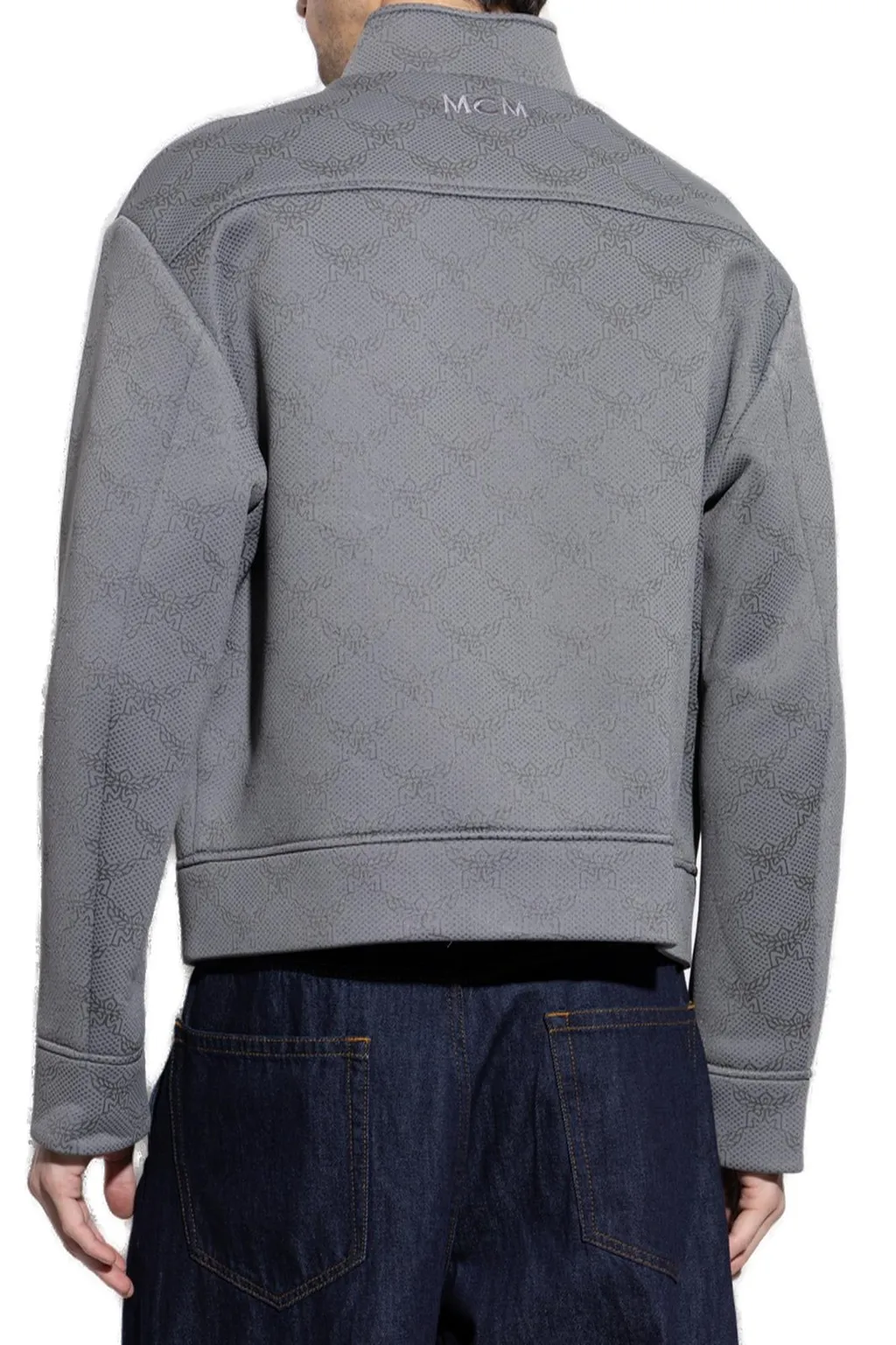 Mcm Monogram Jacquard Zipped Jacket
