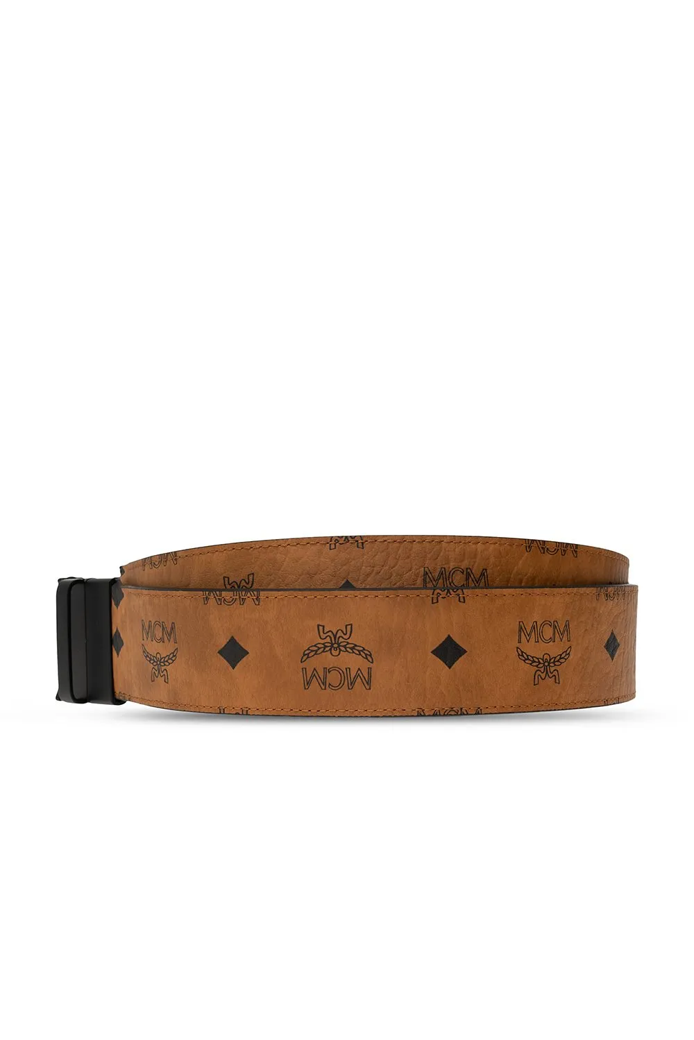 Mcm Classic Logo Detailed Buckle Belt